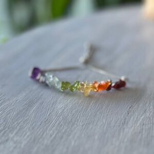 Chakras Bracelet with bolo clasp